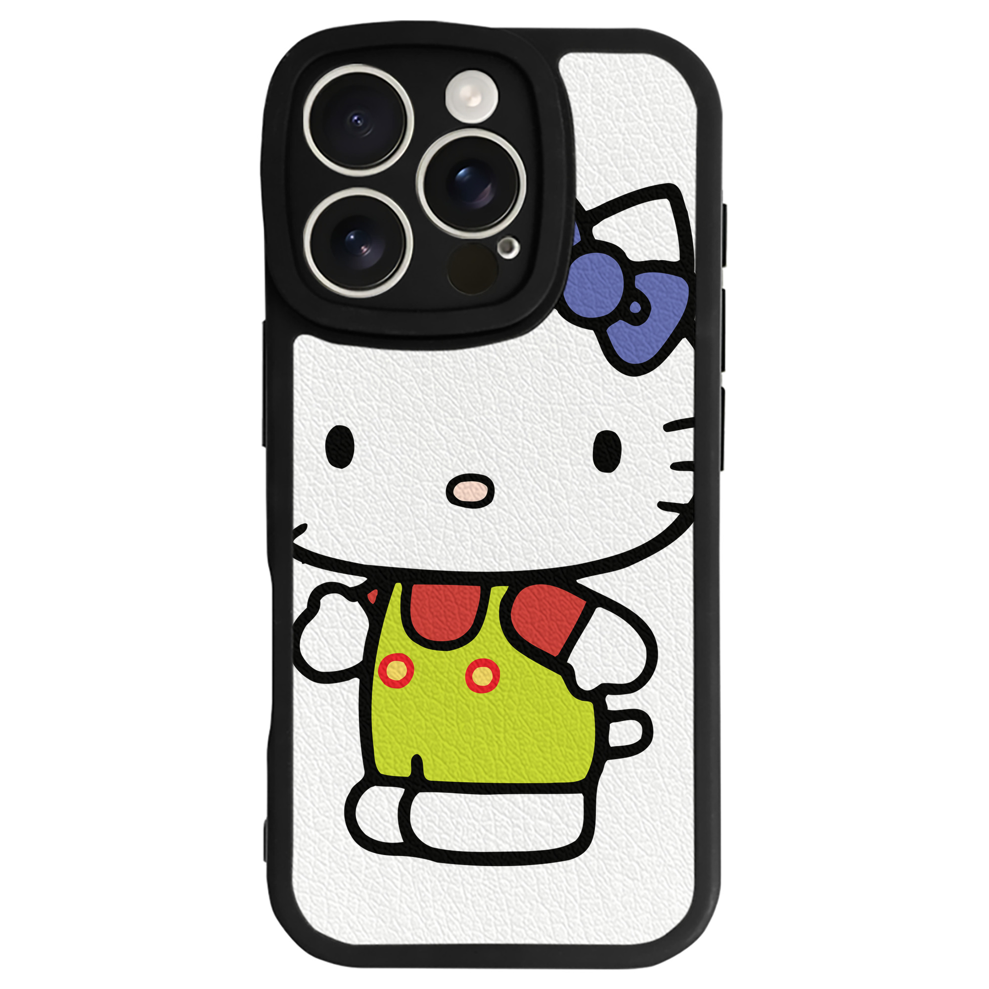 （画像用） Hello Kitty ハローキティ 【iPhone 16シリーズ対応】シリコンスマホケース（レザー調） 材質：シリコン